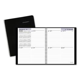 AT-A-GLANCE - DayMinder Open Schedule Weekly Appointment Book 8.75 x 7 Black Cover 12 Month Jan to Dec 2026