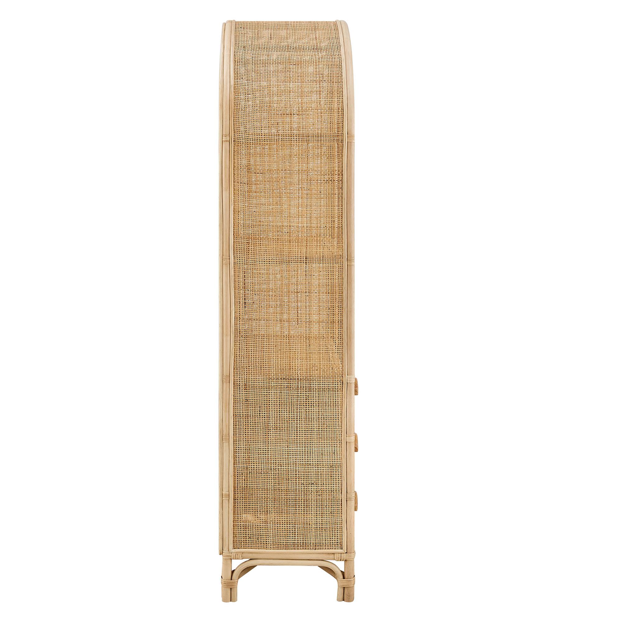 Alt View 2. Modway - Jane 71 Inch Tall Arched Natural Rattan Bookshelf by Modway - Natural.