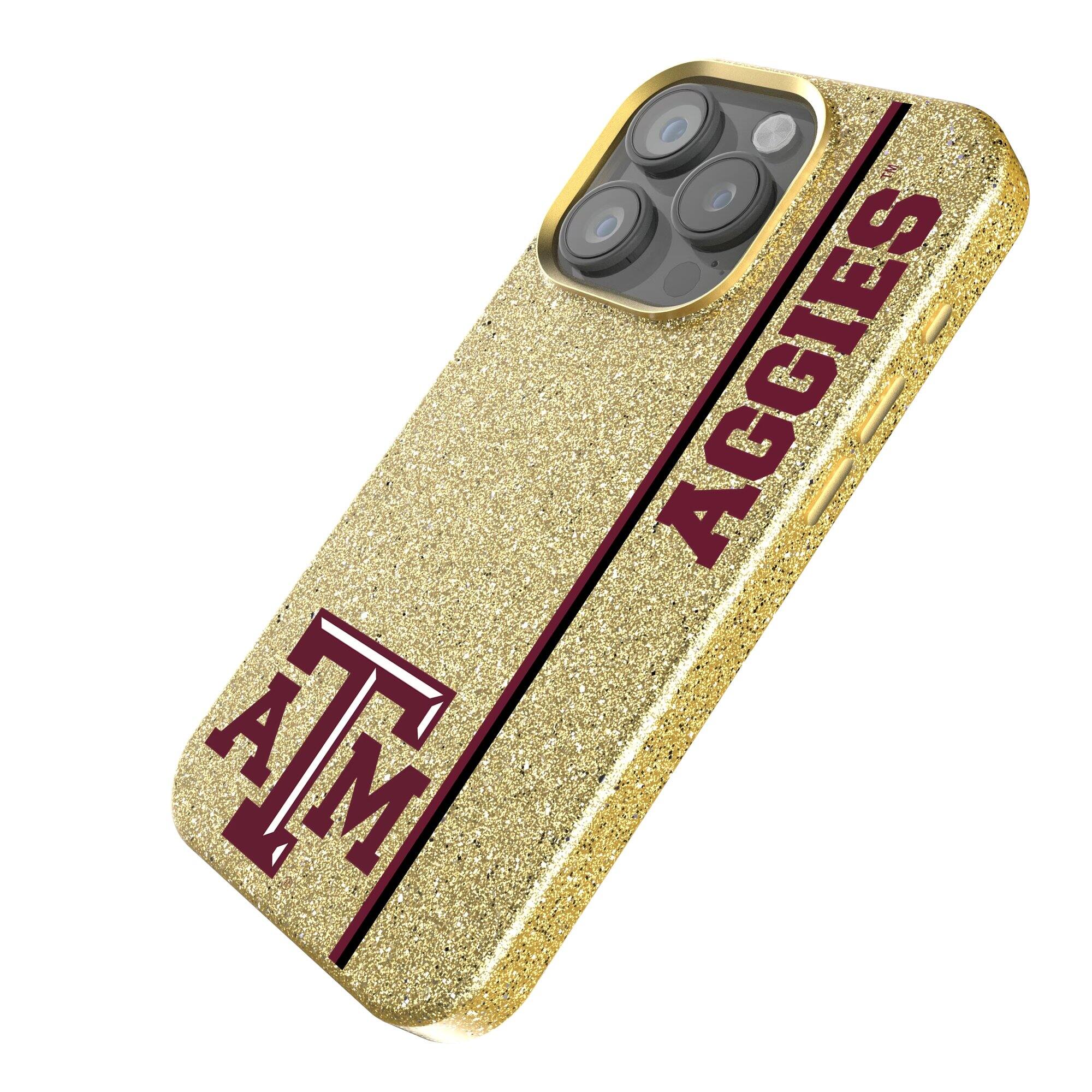 Alt View 1. Keyscaper - Texas A&M Aggies iPhone Bling Case - 16 - Gold.