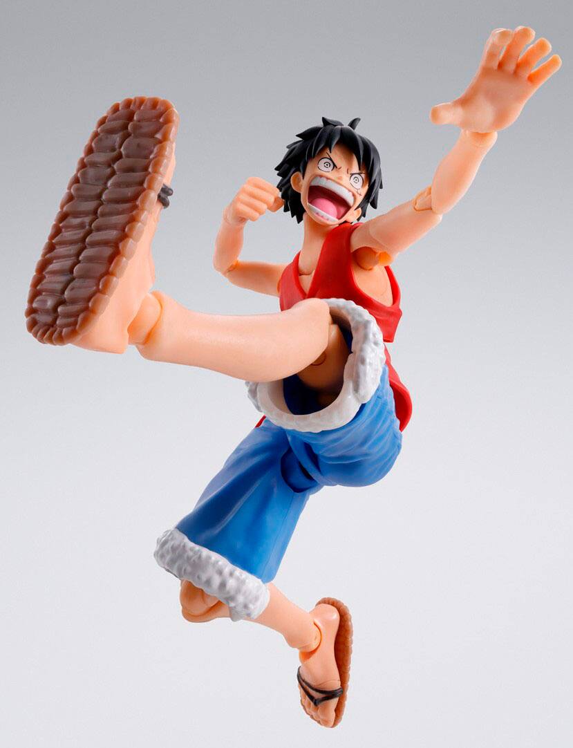 Alt View 11. Bandai - S.H. Figuarts - One Piece Luffy 5.7" Figure.