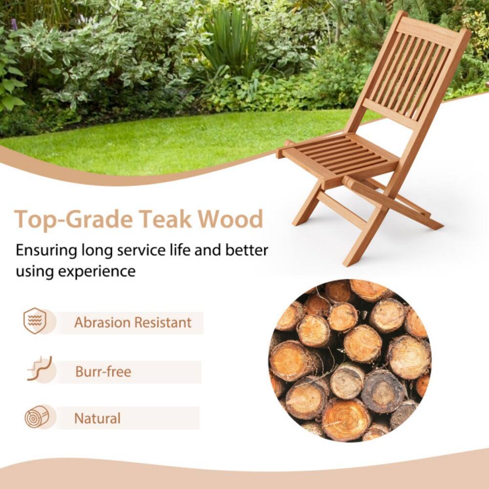 Top-Grade Teak Wood  
Ensuring long service life and better using experience  

- Abrasion Resistant  
- Burr-free  
- Natural