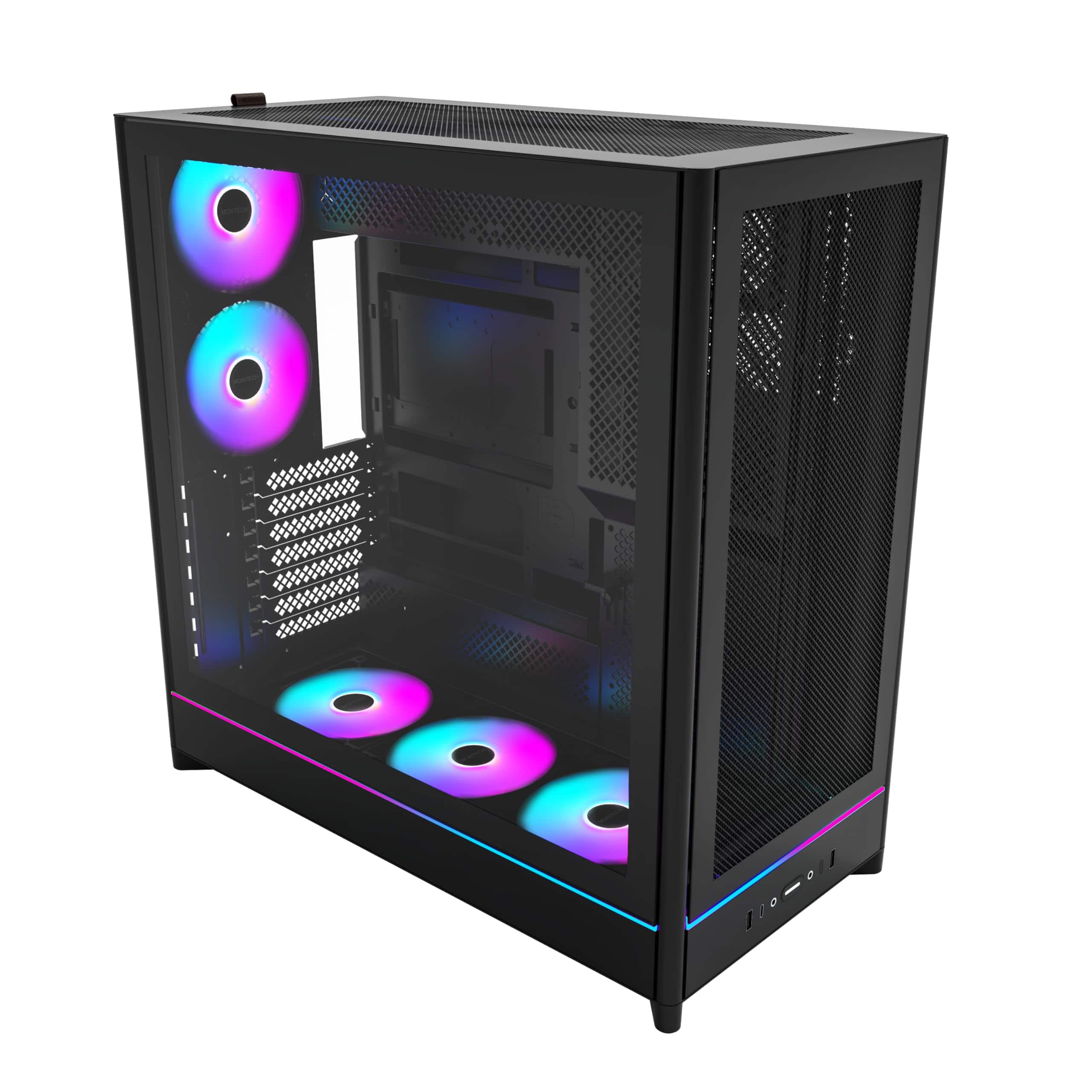 Montech - HS01 Pro ATX Mid Tower Case - Black
