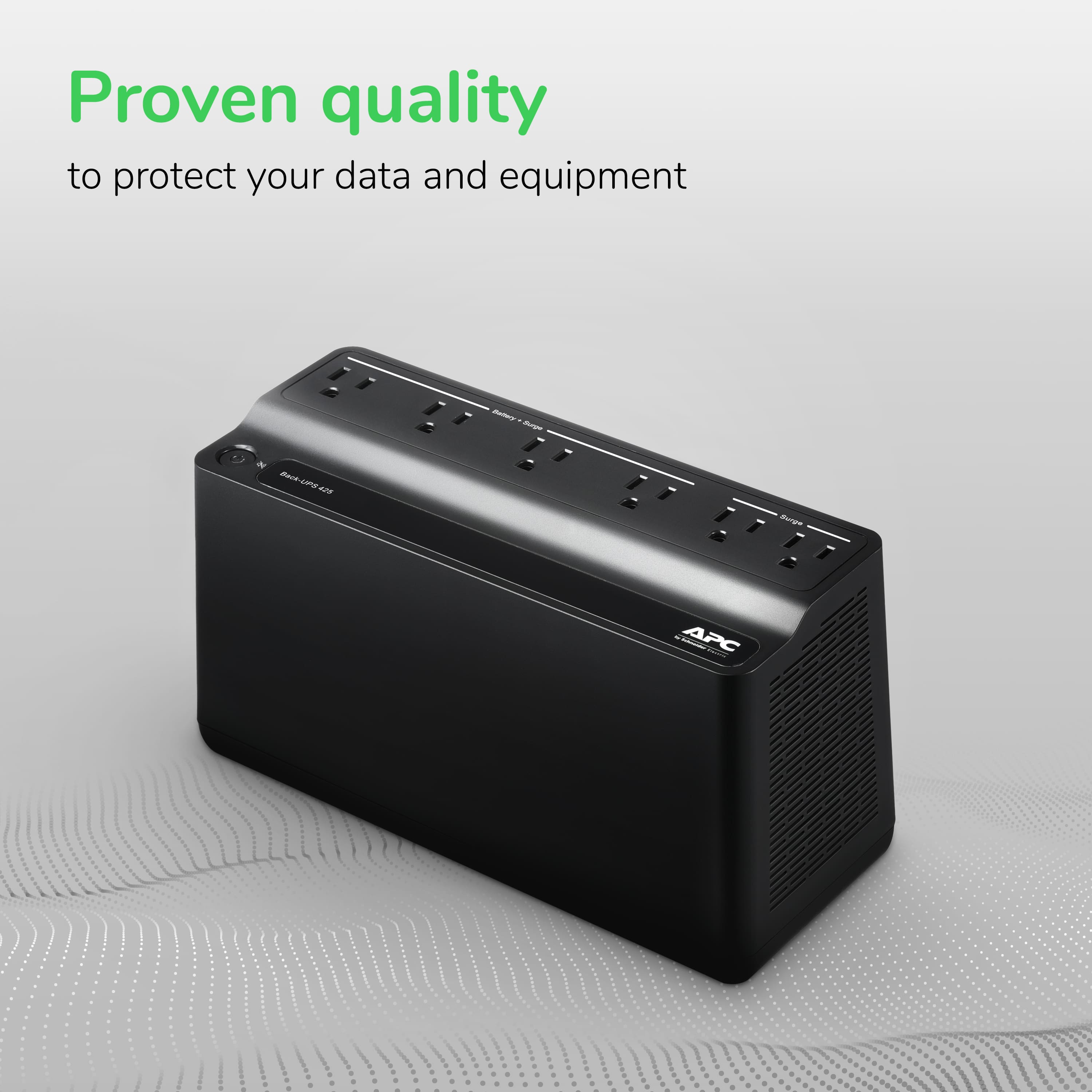 Proven quality to protect your data and equipment - APC.