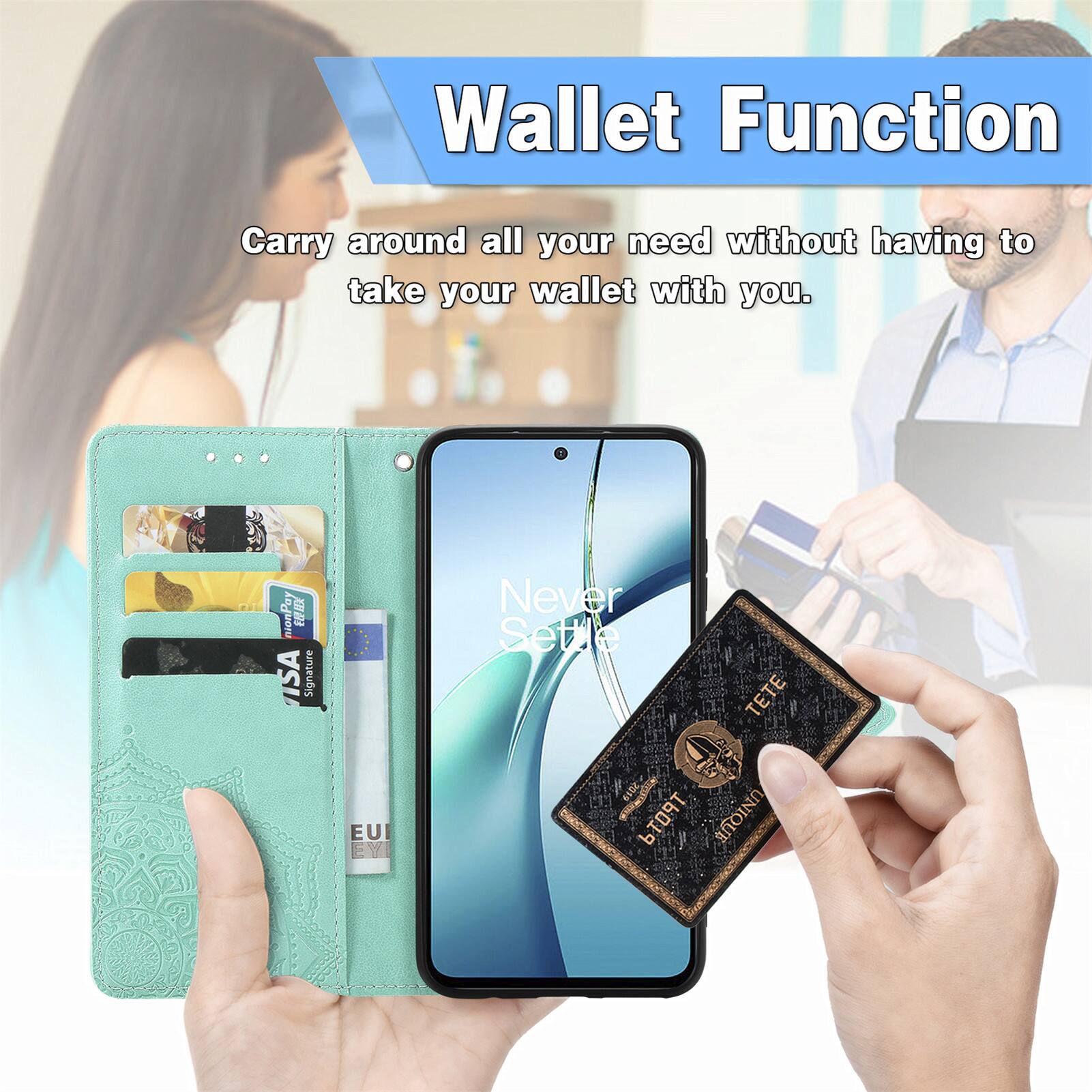 Wallet Function  
Carry around all your need without having to take your wallet with you.  
Never Settle