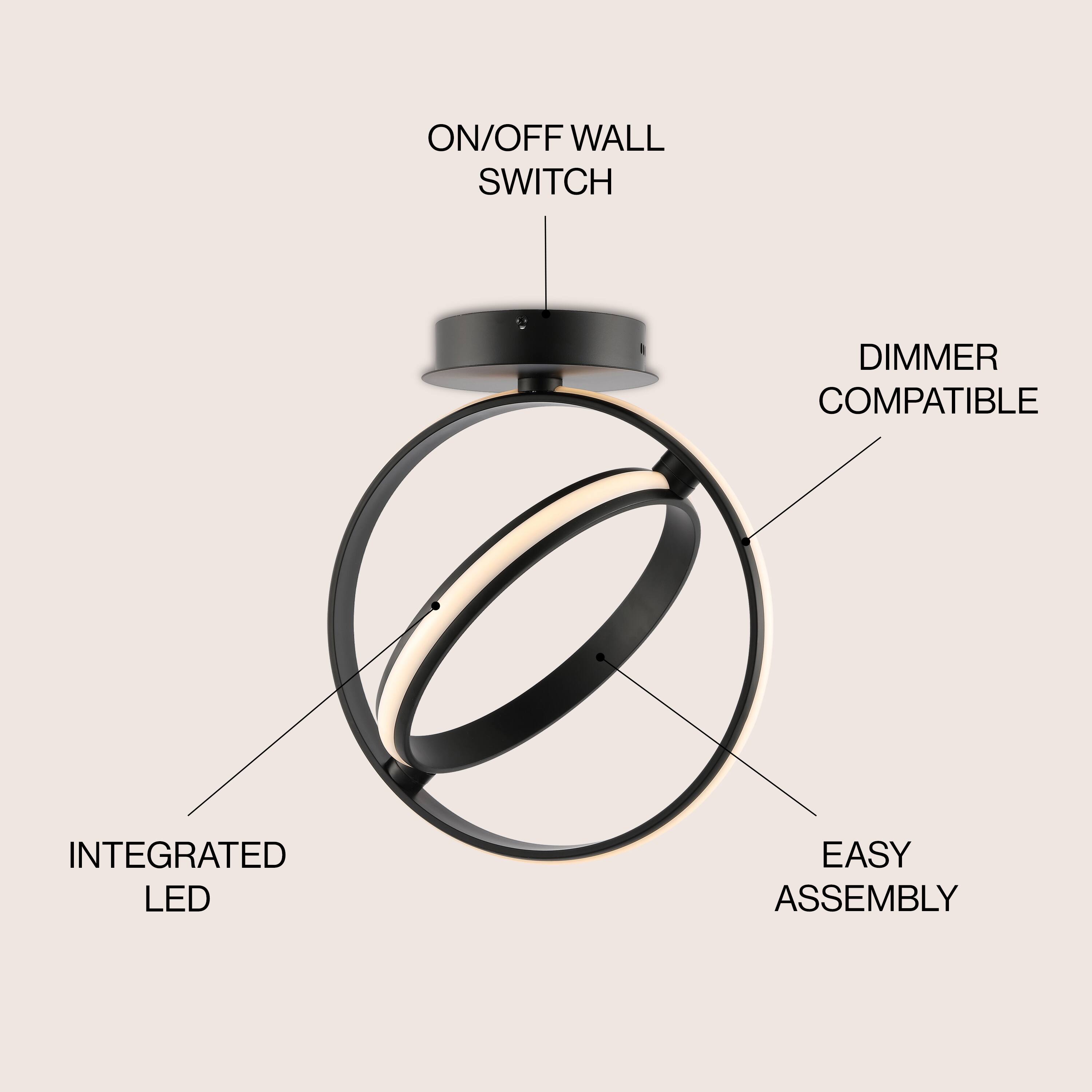 ON/OFF WALL SWITCH  
DIMMER COMPATIBLE  
INTEGRATED LED  
EASY ASSEMBLY