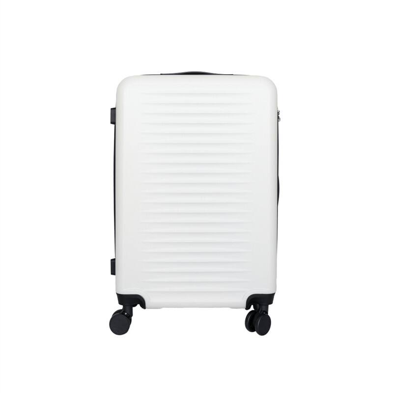 Alt View 5. HTUTWOO - Luggage 3-Piece Set (20/24/28) - ABS Hardshell Suitcase, 360° Silent Spinner Wheels, Combination Lock, Ultra Lightweight - White.