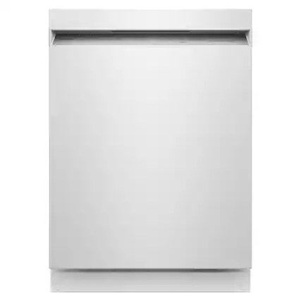 Front. KitchenAid - 24" Front Control Built-In Stainless Steel Tub Dishwasher with Third Level Utensil Rack and 47 dBA - White.