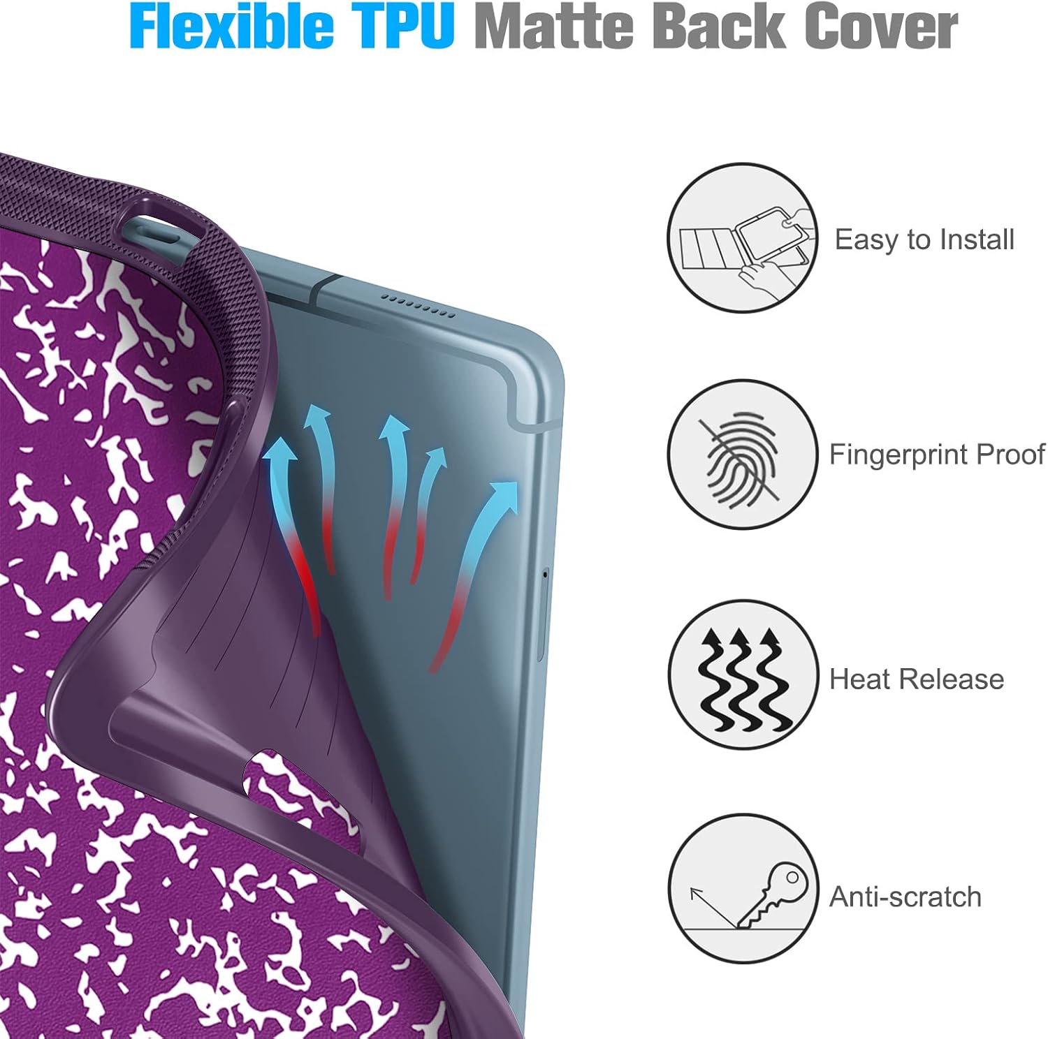 Flexible TPU Matte Back Cover

- Easy to Install
- Fingerprint Proof
- Heat Release
- Anti-scratch