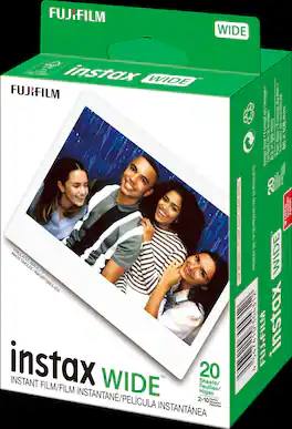 Fujifilm - Instax Wide Instant Film Twin Pack - White