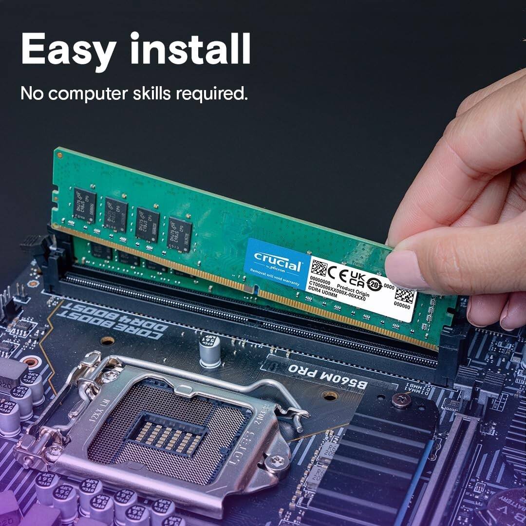 Easy install  
No computer skills required.

BOOST 011s DDR4 LON 220 4BT 6 H SLE 12XX TH 56 LEY m & 56 2Y wae 56 ART s MT 9 95 d AAY M 56 96 25 AK 195 Mre crucial -non C - - Ponsnry C 00000000 CELK E CA UK C0000OXXD CT000 Product 20 0000 OORA ! S UIM 0XX-60K0 Origin 000000 PRO B560M 4 2 VHHI BHH 2103 GELOT : D: BATTERY 8