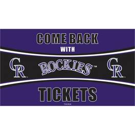Evergreen Enterprises - Colorado Rockies 28" x 16" Come Back With Tickets Indoor/Outdoor Trapper Mat - Multicolor