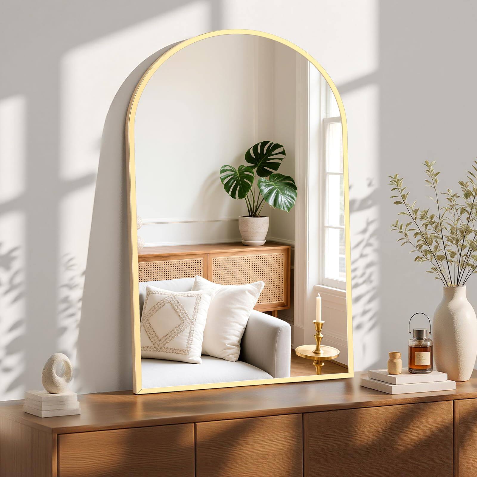 Gold 39"L x 26"W Arched-top