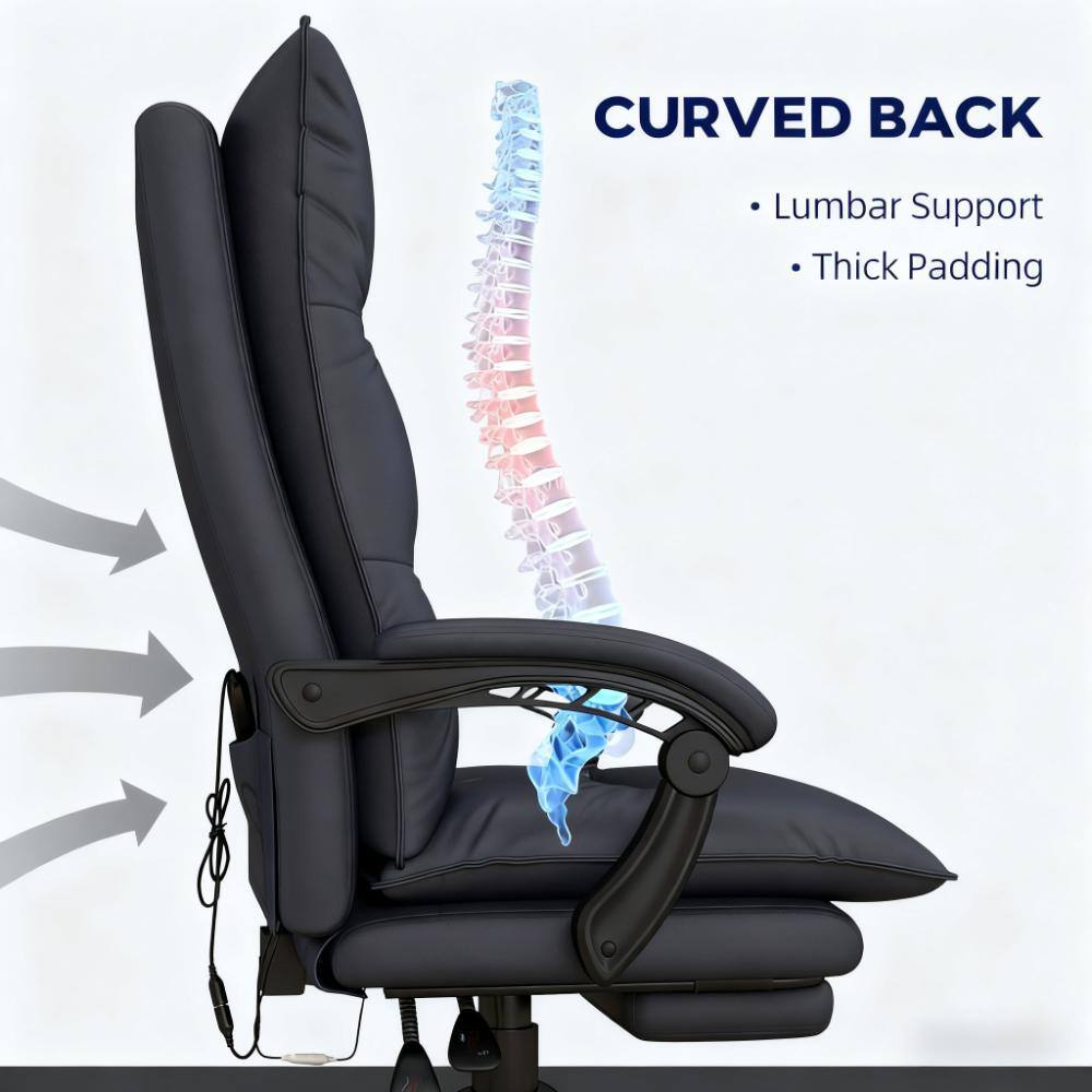 CURVED BACK

- Lumbar Support
- Thick Padding