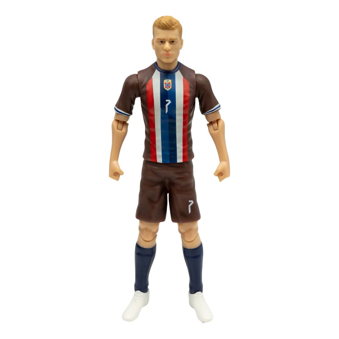 Front. Banbo Toys - Banbo Toys SOCKERS Norway National Alexander Sorloth 8" Collectible Soccer Action Figure.