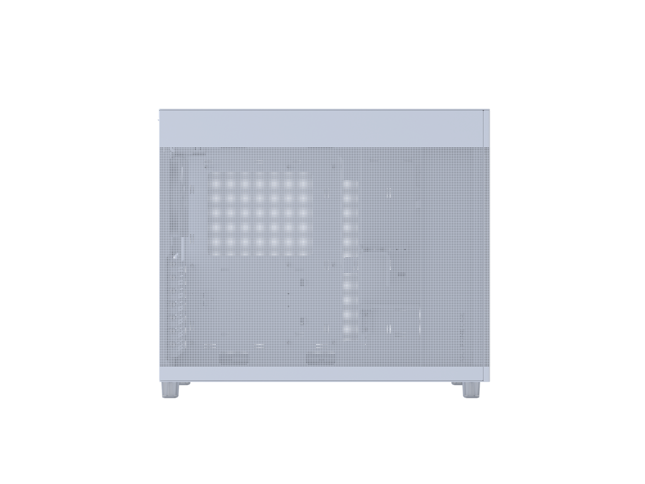 Alt View 5. ASUS - ASUS Prime AP303 White Mesh-Panel ATX Case, GPU Bracket, 360mm Radiator, 180mm PSU, USB-C - White.