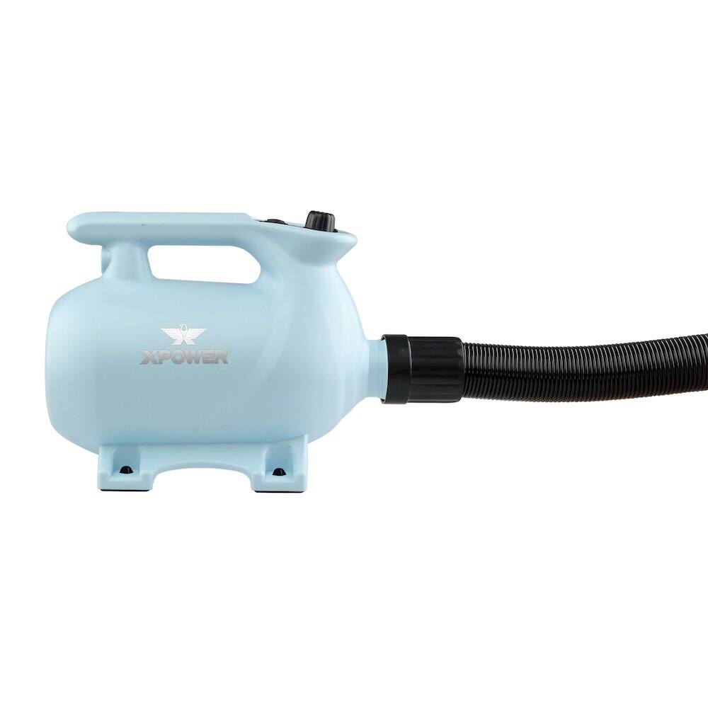 Alt View 3. XPOWER - B-123 Variable Speed Pet Dryer with 2-Stage Heat Settings - Sky Blue.