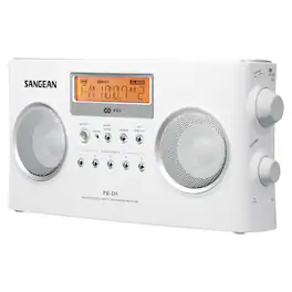Sangean - PR-D5 FM-Stereo/AM Portable Digital-Tuning Radio - White