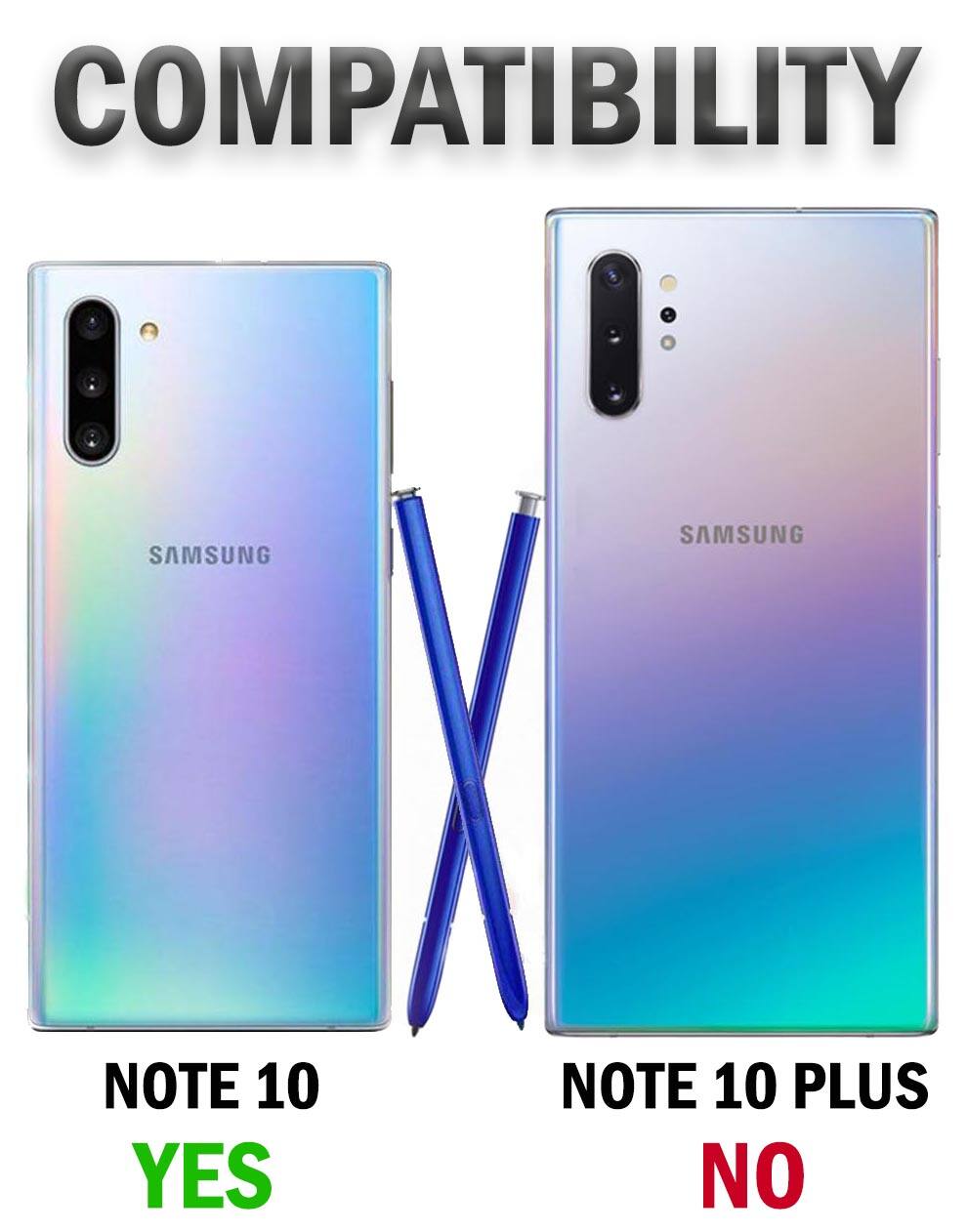 COMPATIBILITY  
SAMSUNG NOTE 10: YES  
SAMSUNG NOTE 10 PLUS: NO