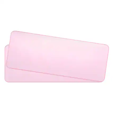 Front. Unique Bargains - 2pcs Universal Silicone Keyboard Protector Skin for 15.6"-17.3" Laptop, 14.2 x 5.1 Inch Ultra Thin Cover - Pink.