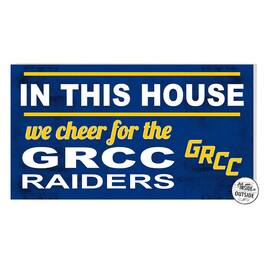 Jardine - Grand Rapids Raiders 11'' x 20'' Indoor/Outdoor In This House Sign - Navy