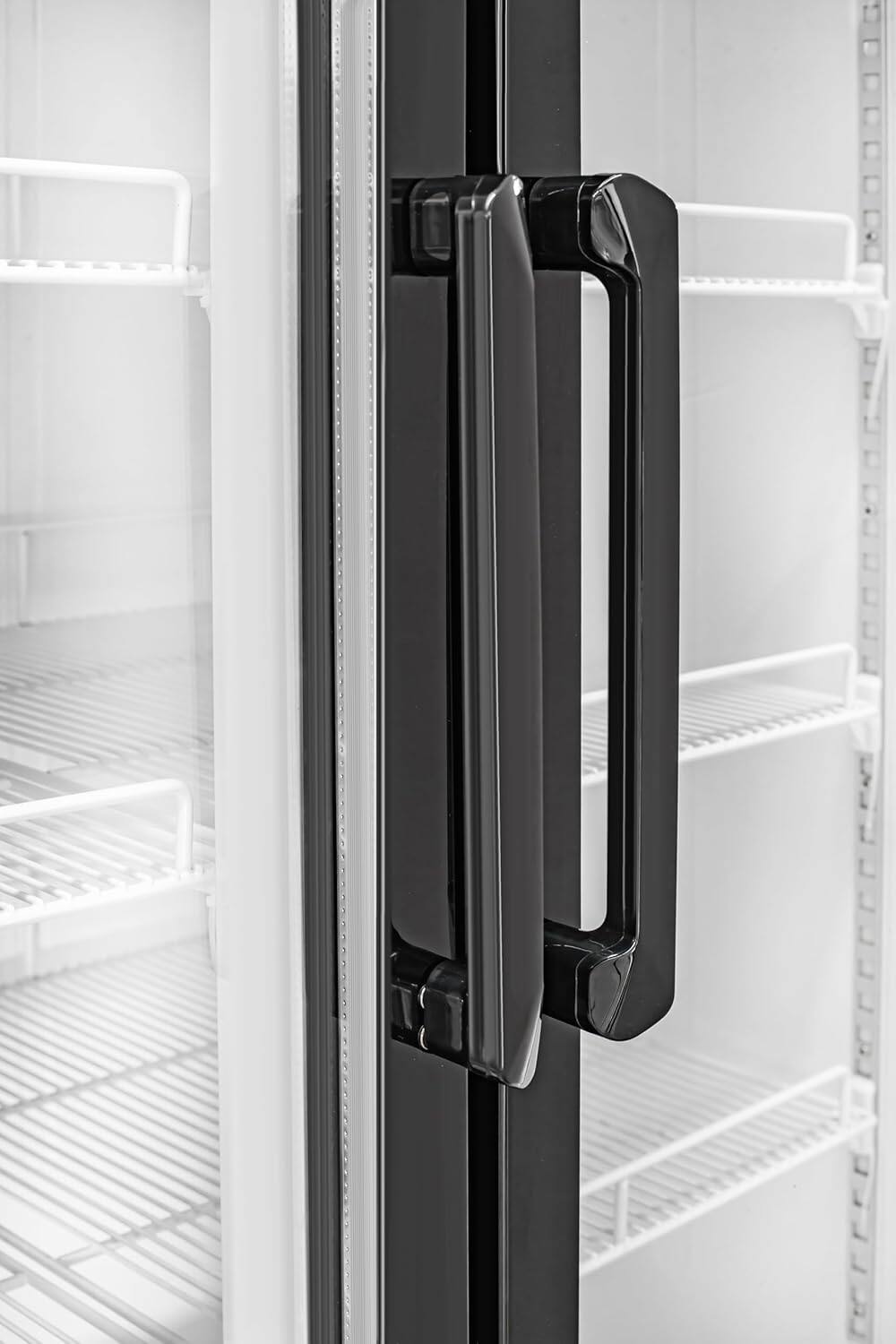 Alt View 3. Equator - Equator Vitlife 26 Cu Ft Commercial 2 Glass Door Merchandiser Refrigerator, LED, Adjustable Shelves, Auto Defrost ETL - Black.