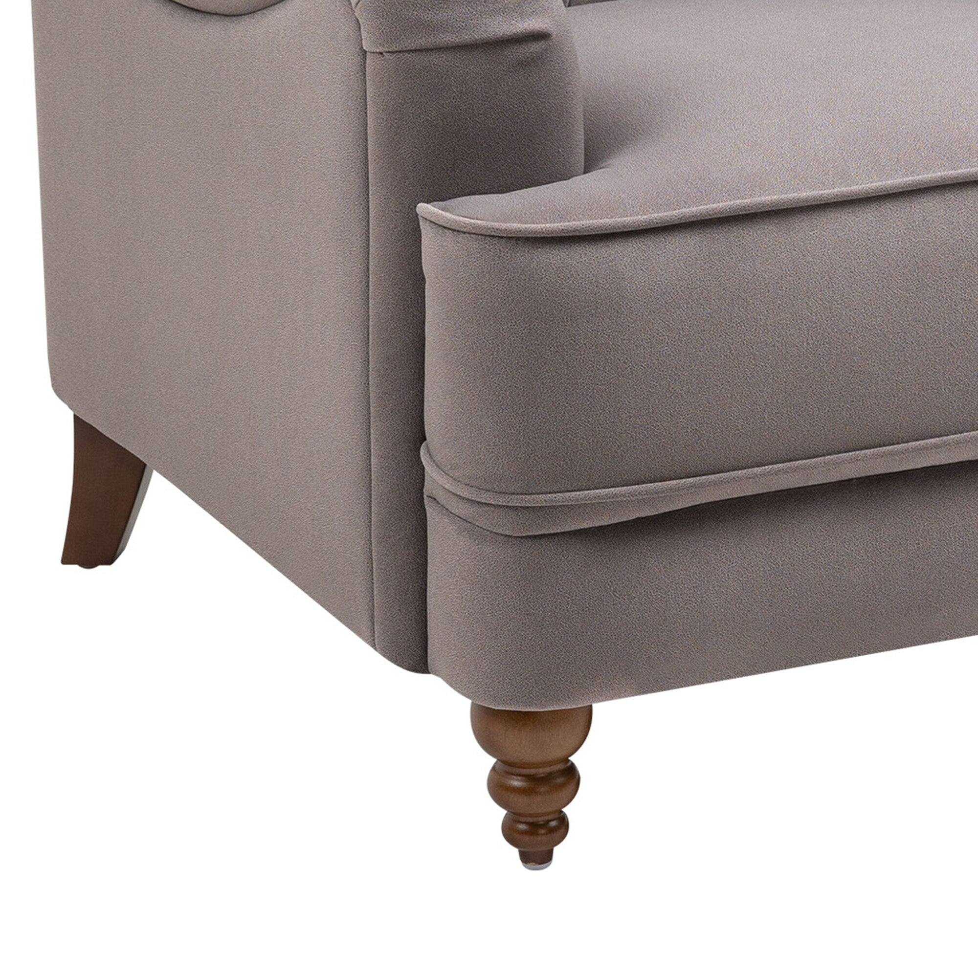 Alt View 8. Boyel Living - 34 in. W Ergonomic High-End Fabric Accent Recliner Chair with Rubber Wooden Legs and Armrests - Gray.