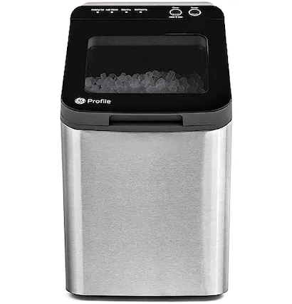 Front. GE - GE PROFILE OPAL 1.0 NUGGET ICE MAKER COUNTERTOP PEBBLE ICE MAKER STAINLESS STEEL - Stainless Steel.