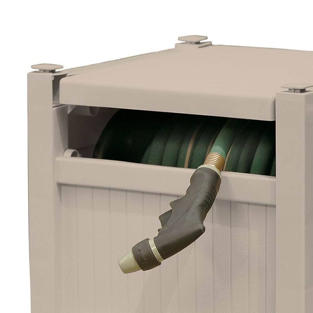 Alt View 8. Suncast - Suncast 100 Ft Capacity Stationary Resin 5/8" Garden Hose Reel Hideaway (2 Pack).