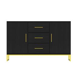 FUFU & GAGA - FUFU&GAGA Modern Sideboard: Multi - Storage Dining Cabinet with Stylish Accents - Black