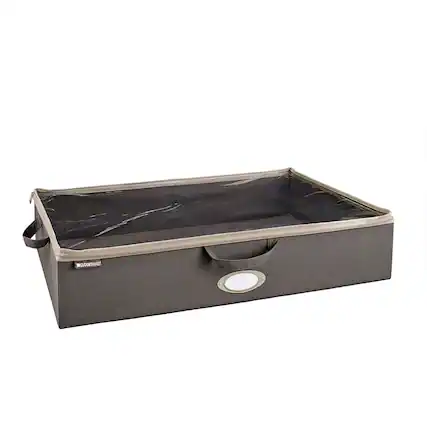 Front. ClosetMaid - ClosetMaid 3149500 Fabric Organizer Multiple Item Storage Zip Bag, Charcoal.