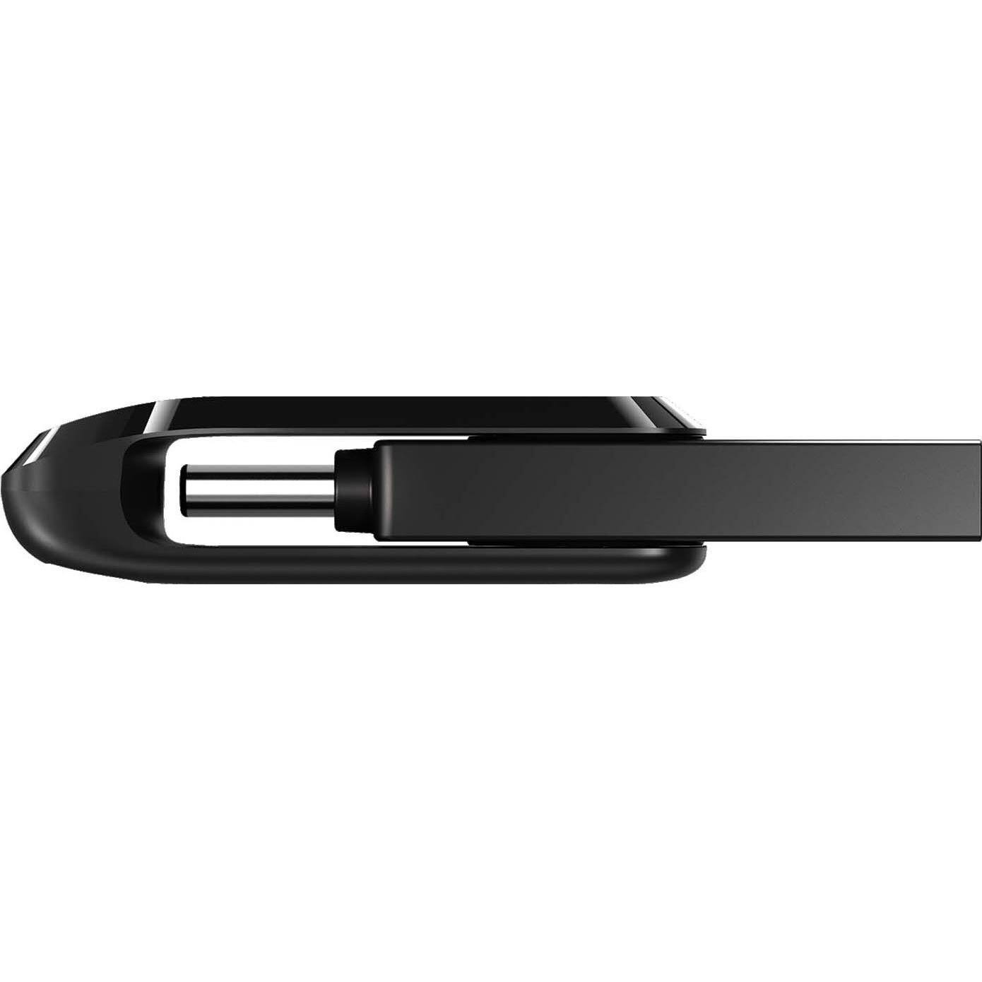 Alt View 5. SANDISK - SanDisk Ultra Dual Drive Go USB Type-C - 64 GB - USB 3.1 Type C, USB Type A - 150 MB/s Read Speed - Black - Black.