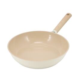 Gibson - Elite Folkstone 10 Inch Ceramic Nonstick Cast Aluminum Frypan - Beige