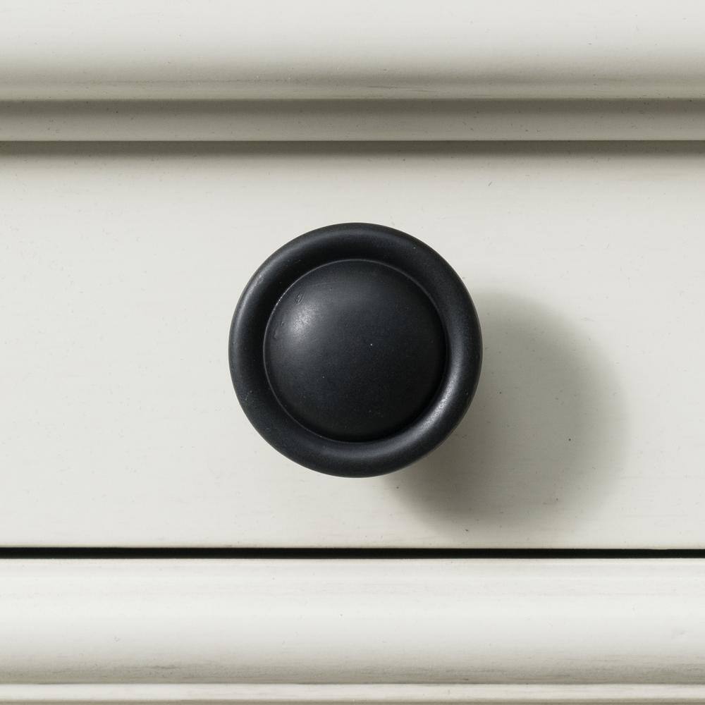 Alt View 1. FurniFact - White 3-Drawer Nightstand with USB Ports - Antique White.