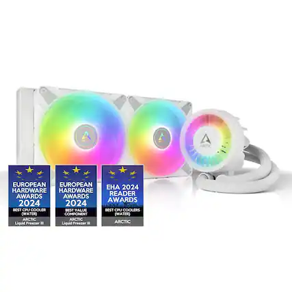 ARCTIC AI ARCTIC EUROPEAN HARDWARE READER AWARDS 2024
BEST CPU COOLER (WATER)
BEST VALUE COMPONENT (WATER)
BEST CPU COOLERS (WATER)
ARCTIC Freezer III
ARCTIC Liquid Freezer III
EUROPEAN HARDWARE AWARDS 2024
BEST CPU COOLER (WATER)
ARCTIC Liquid Freezer III
EUROPEAN HARDWARE AWARDS 2024
BEST VALUE COMPONENT (WATER)
ARCTIC Liquid Freezer III
EHA 2024 READER AWARDS
BEST CPU COOLERS (WATER)
ARCTIC