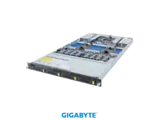Front. GIGABYTE - GIGABYTE R183-S95-AAV1 Rack Server - 5th/4th Gen Intel® Xeon® Scalable - 1U DP 4-Bay Gen5 NVMe/SATA/SAS-4 Titanium.