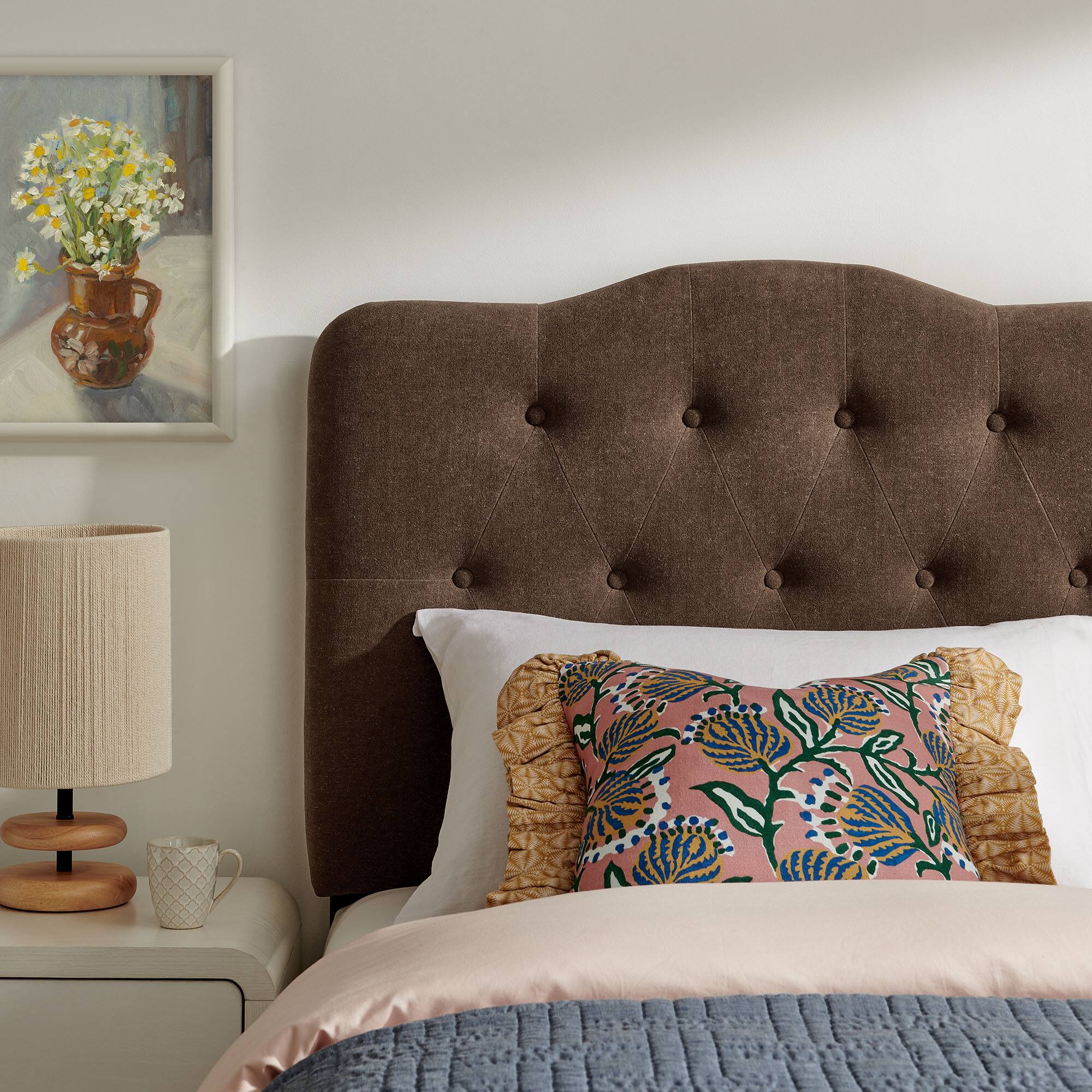 Alt View 1. Modway - Annabel Upholstered Headboard by Modway - Cocoa.