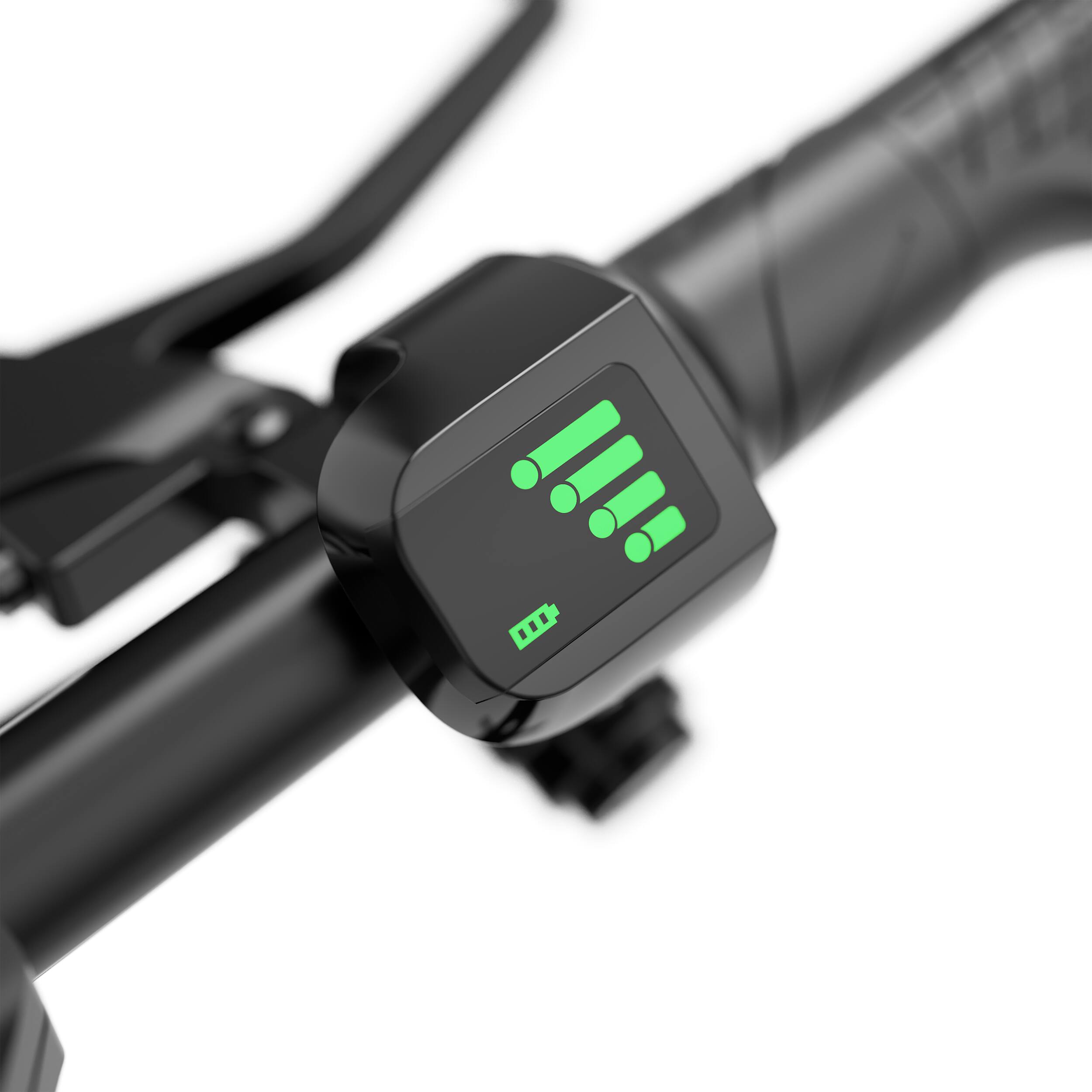 Alt View 1. 5th Wheel - T20PRO Electric Scooter With Seat and Carry Basket w/ 20 mi Max Operating Range & 20 mph Max Speed - Black.