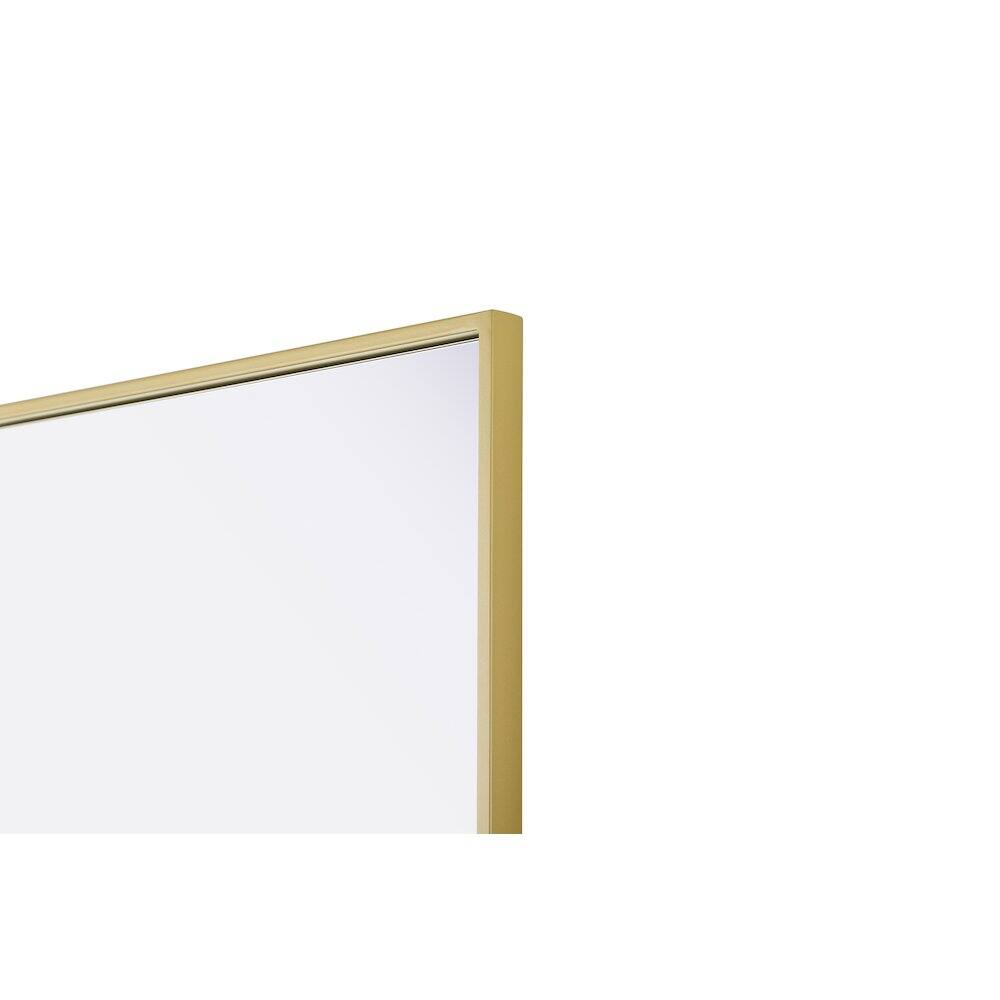 Alt View 8. Elegant Kitchen and Bath - Amoura 24X32 Pivot Mirror In Brass - Brass.