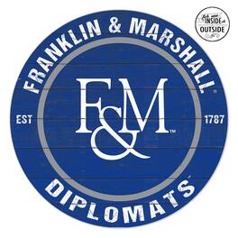 Jardine - Franklin & Marshall Diplomats 20" x 20" Indoor/Outdoor Circle Sign - Blue