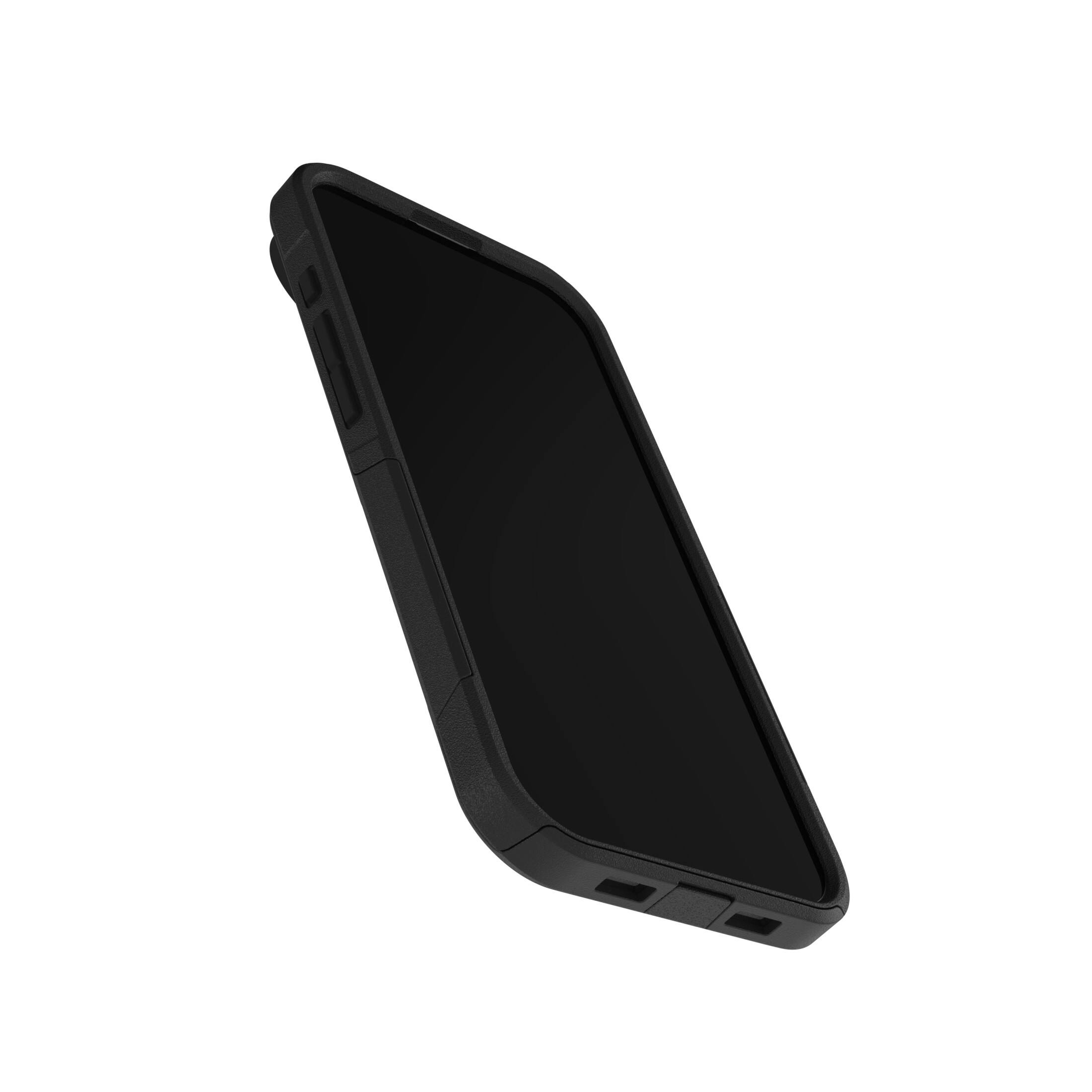 Left. OtterBox - Commuter Series Hard Shell for iPhone Air - Black.