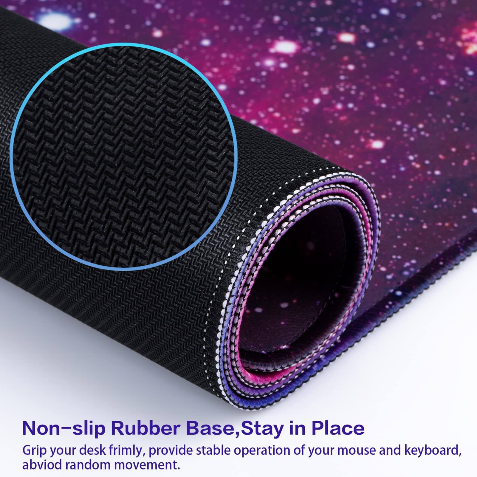 Non-slip Rubber Base, Stay in Place

Grip your desk firmly, provide stable operation of your mouse and keyboard, avoid random movement.