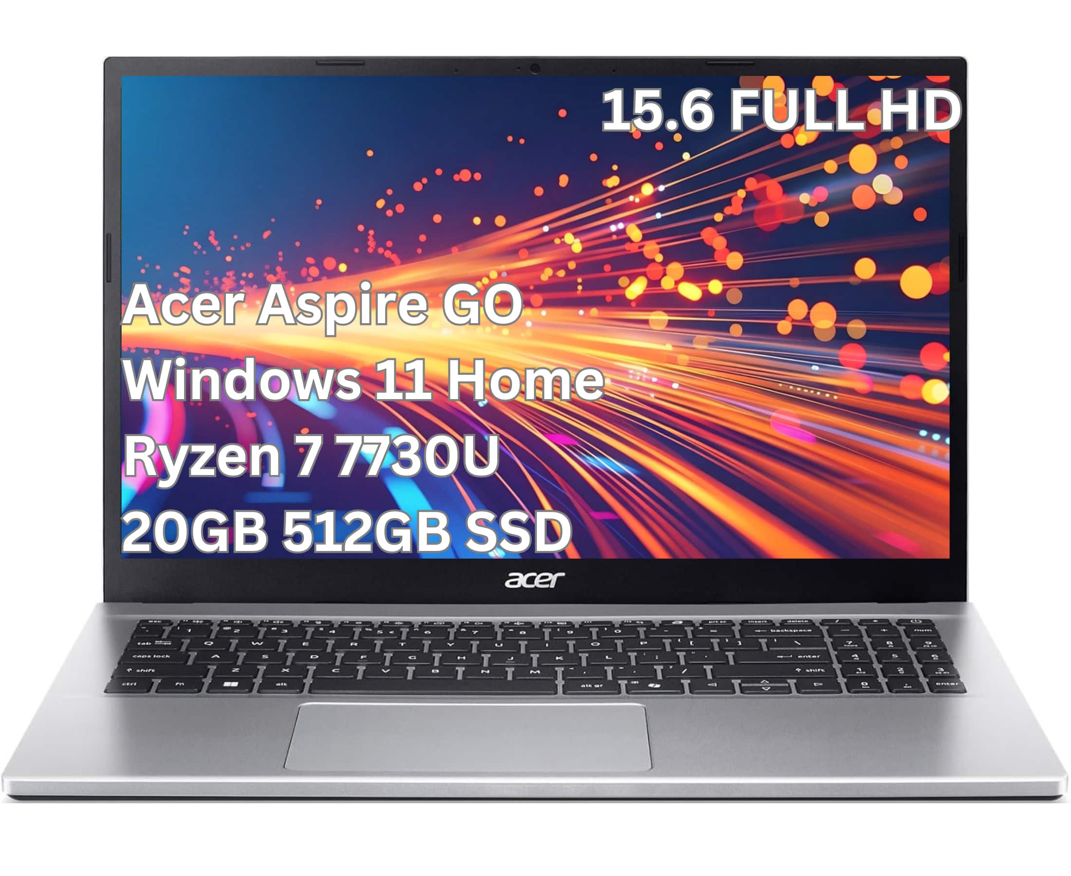 "Acer - Upgraded - Aspire Go 15 – 15.6"" FHD Laptop–AMD Ryzen 7 7730U–AMD Radeon Graphics - 20GB DDR4 –512GB PCIe Storage- Windows 11 Home - Silver" price history on PriceWatchPro