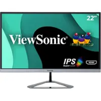 ViewSonic - VX2276-SMH 22" IPS LCD FHD Monitor (DisplayPort VGA, HDMI) - Silver - Front_Zoom