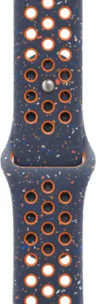 Apple - 42mm Blue Flame Nike Sport Band - S/M - Blue Flame