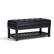 Front. Simpli Home - Lomond Storage Ottoman Bench - Midnight Black.