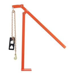 VEVOR - 36 in T Post Puller, Heavy Duty Fence Post Pullers with Puller Plate & 47 in Lifting Chain, Labor-Saving T-Post Remover - Orange