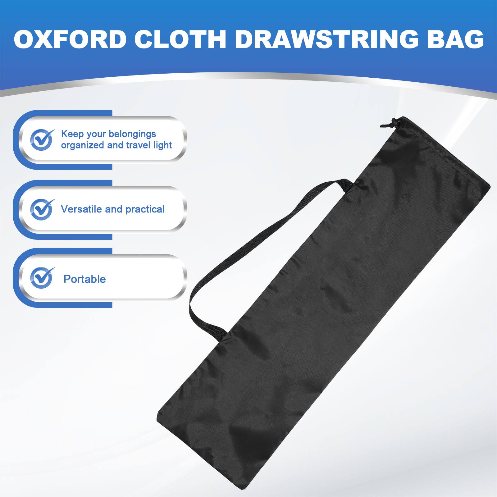 OXFORD CLOTH DRAWSTRING BAG

- Keep your belongings organized and travel light
- Versatile and practical
- Portable