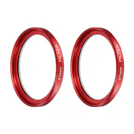 Unique Bargains - 37mm Ultra Slim Lens Filter 2pcs, Multi Coating Aluminum Circular Screw-in Protection for Photography