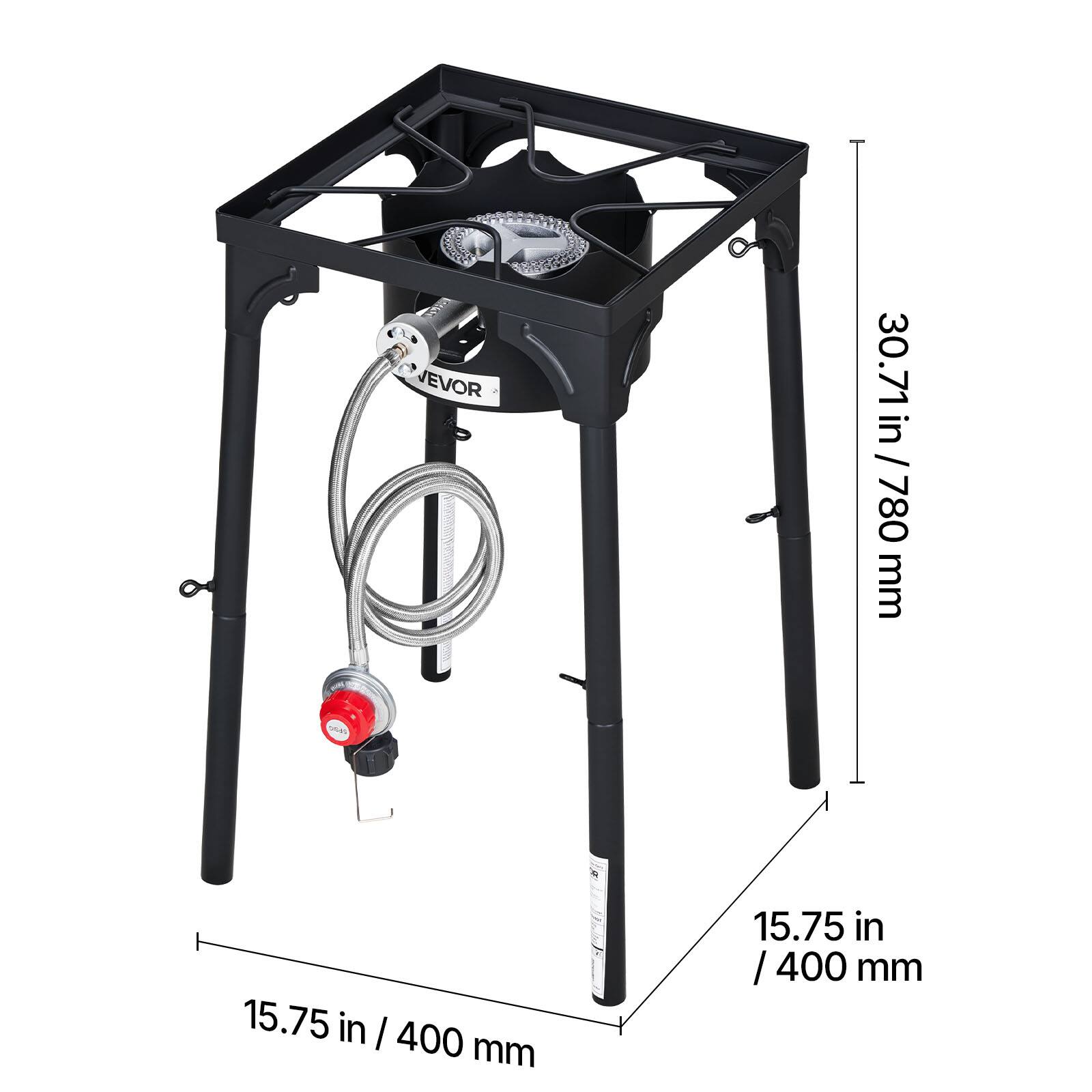 VEVOR  
30.71 in / 780 mm  
15.75 in / 400 mm