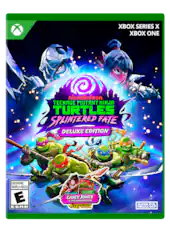 XBOX SERIES X XBOX ONE, nickelodeon, TEENAGE MUTANT NINJA TURTLES SPLINTERED FATE DELUXE EDITION, EVERYONE ENFANTS et ADULTES, E ESRB, -A 10x CARDS INCLUDES CASEY JONES & THE JUNKYARD JAM EXTENDED DIGITAL + TARTBOOK ART BOOK, SUPER EVIL MEGACORP